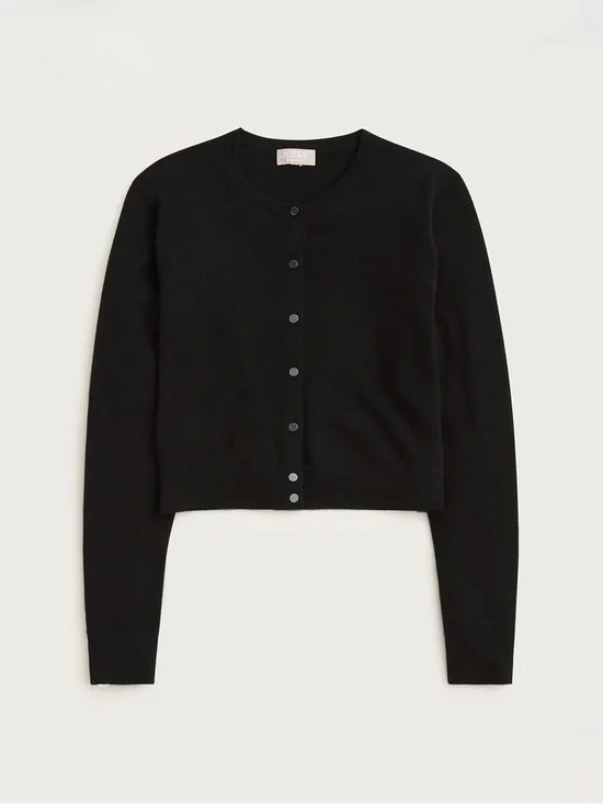 NWT! J. CREW Women’s Featherweight Cashmere Cardigan Jet Black Size XS - Picture 1 of 13